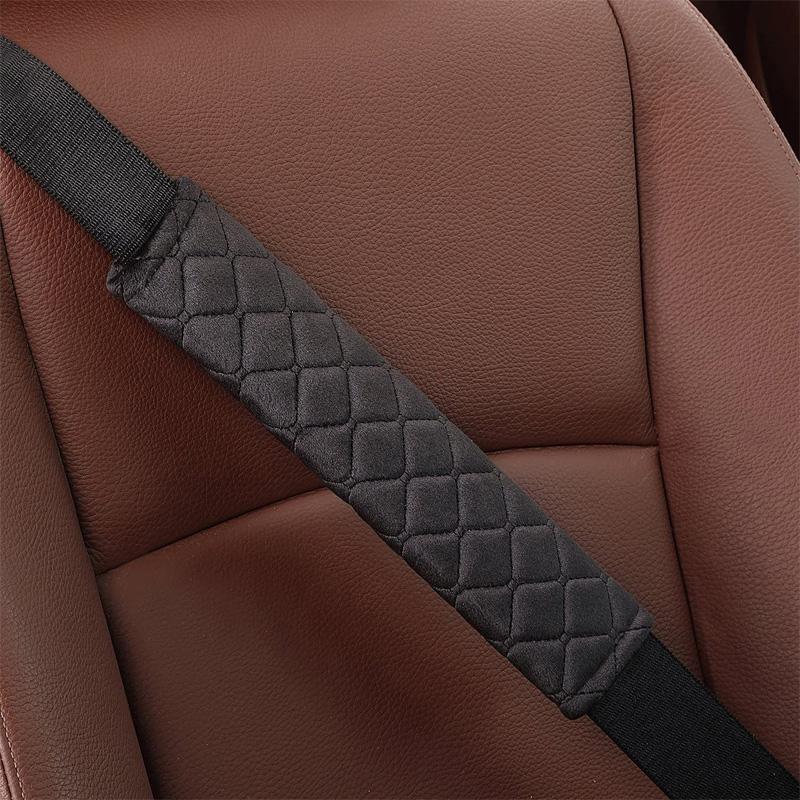 Comfortable Car Padded Seat Belt Covers Universal Safety Belt Shoulder Pad For Adults Teens Auto Accessories Decoration