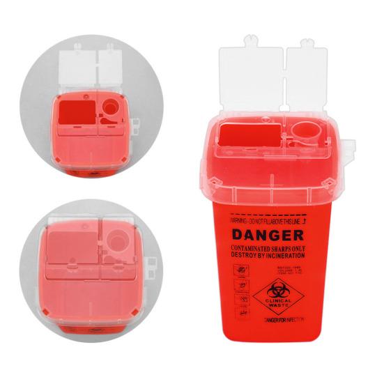 Tattoo Needle Sharps Danger Biohazard Collection Box Garbage Bucket Container