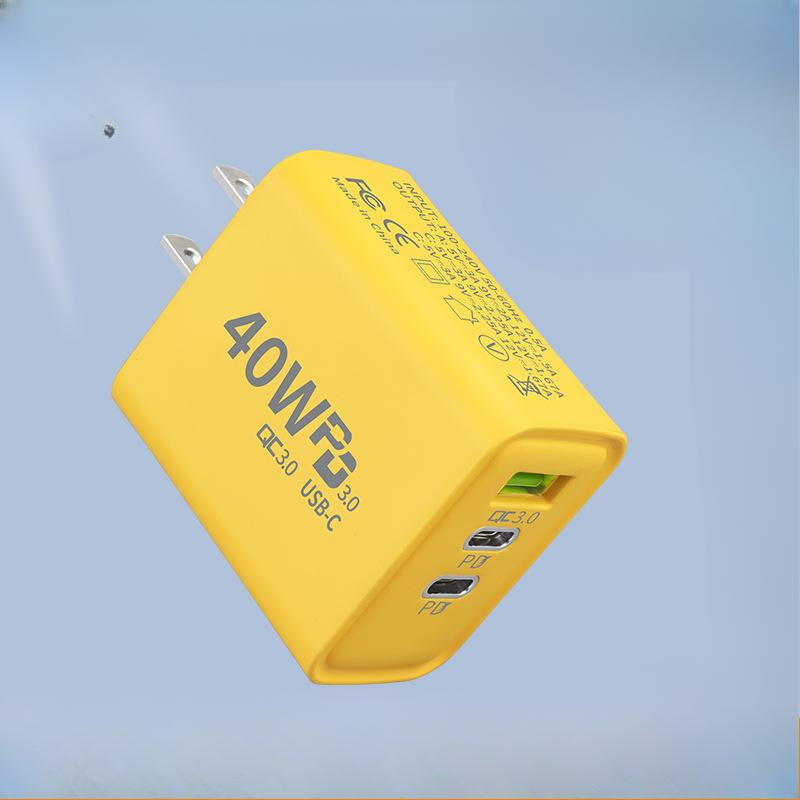 

Новое быстрое зарядное устройство QC3.0 Dual PD20W, многопортовый внешний аккумулятор для мобильного телефона мощностью 40 Вт, адаптер для зарядки standard + 1 yuan