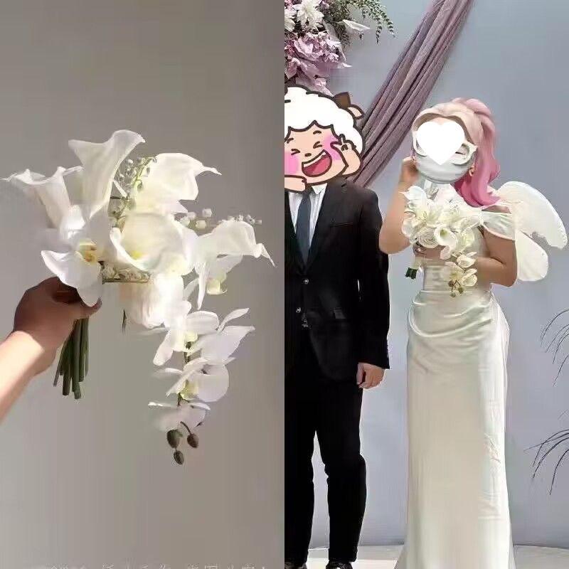 Mori-Style Garden Wedding Photography with French, Korean, and Waterfall Elements