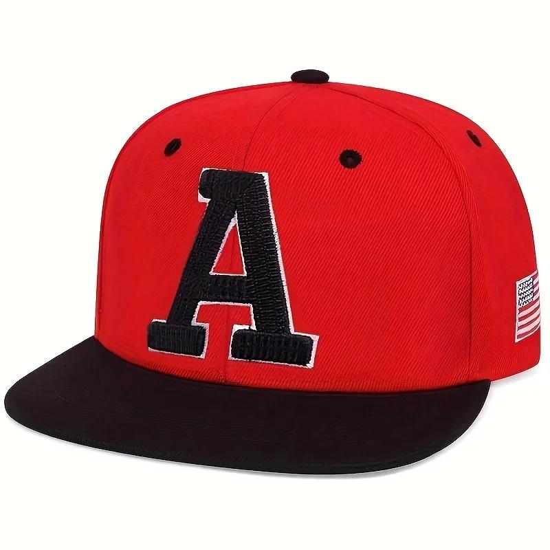 Hip-Hop Stitching Stitched Embroidered Alphabet A Neutral Gender Women Men For Hats Spring Autumn Outdoor Adjustable Casual Baseball Caps Trucker