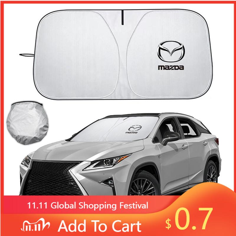 2025 Copri Parasole Caldo per Parabrezza Auto Visiera Protezione Finestrino Anteriore Ombrellino Parasole Per Mazda 2 3 6 8 CX4 CX-5 CX-7 CX-9 CX-3 Atenza