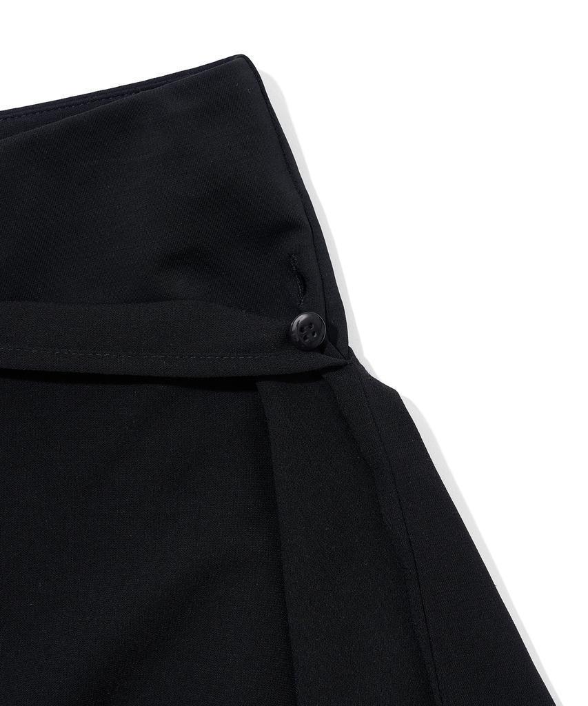 YOUHEE Slogan Skirt Pants_Black