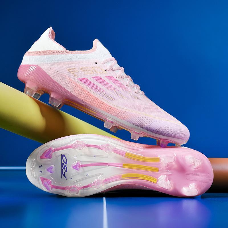 Putian Nahtlose Fly-Woven Fußballschuhe Herren Niedrig geschnitten Jugend Lange Nägel Und Gebrochene Nägel Trainings-Sportschuhe