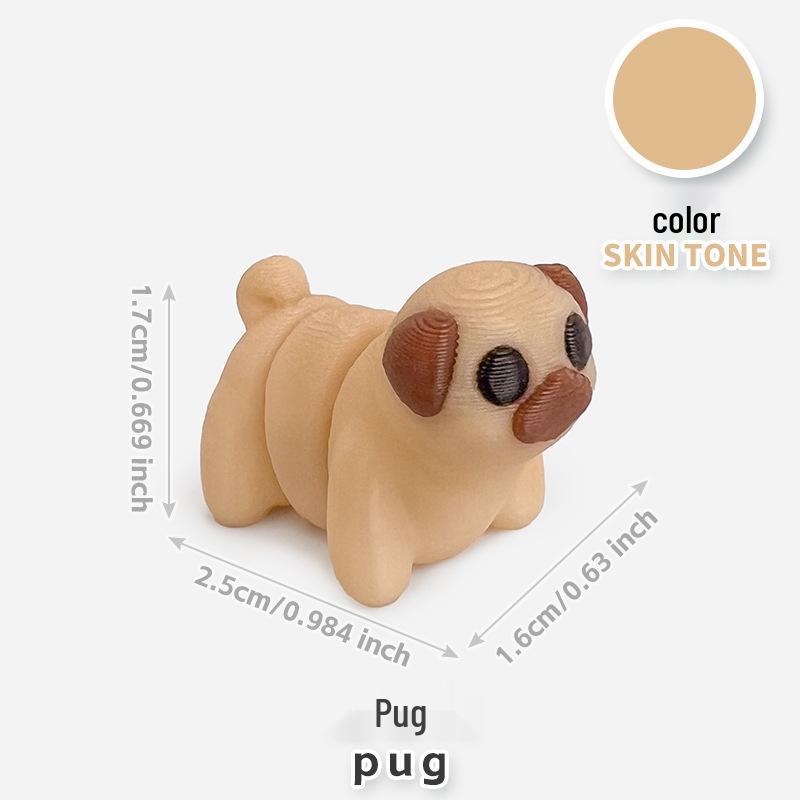 Colorful 3D Printed Small Animal Toys - Simulation Animal Models for Micro-Landscape Decoration