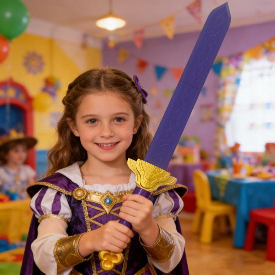 26 Inch Anime Purple Cosplay Weapon 3D Printed Fantasy Accessory for Halloween Costume Collectible Gifts for Fans