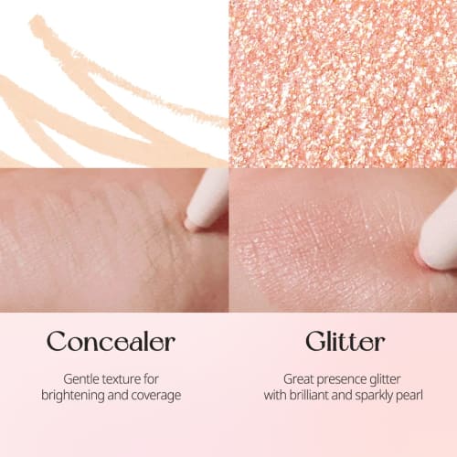 Peripera Sugar Twinkle Duo Eye Stick (#005 FROZEN PINK)