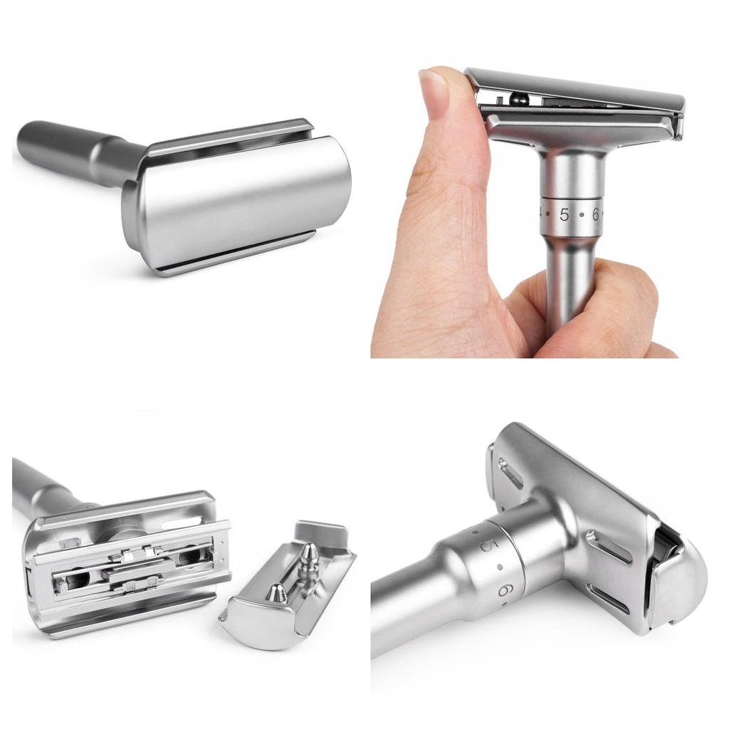 Adjustable Safety Razor Men'S Professional Manual Shaver Straight Edge Stainless Steel Barber Razor Men Folding Shaving Tool