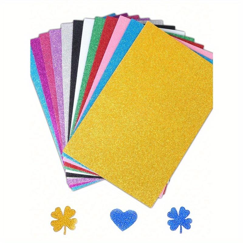 

10 шт./уп. Разноцветная металлическая блестящая губчатая бумага, Толстые листы из блестящего пенопласта без клейкой основы, Для тиснения, поделок своими руками, складывания художественной бумаги mixed color разноцветный