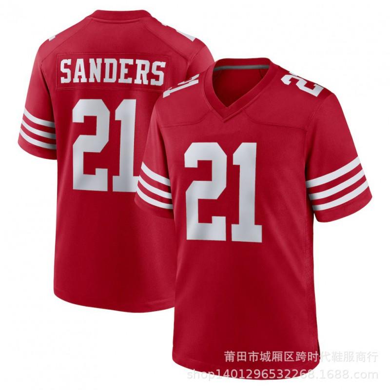 NFL 49ers Football Jersey 13 Purdy 97 Bosa Embroidered Team Sports Fan Apparel