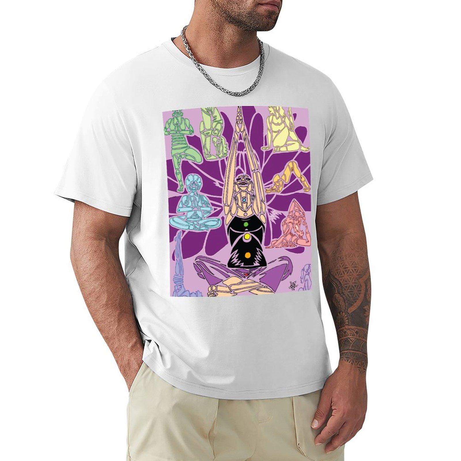 Yoga TShirt summer 2025 customs design your own custom t shirt funny gifts shirts graphic tee men S