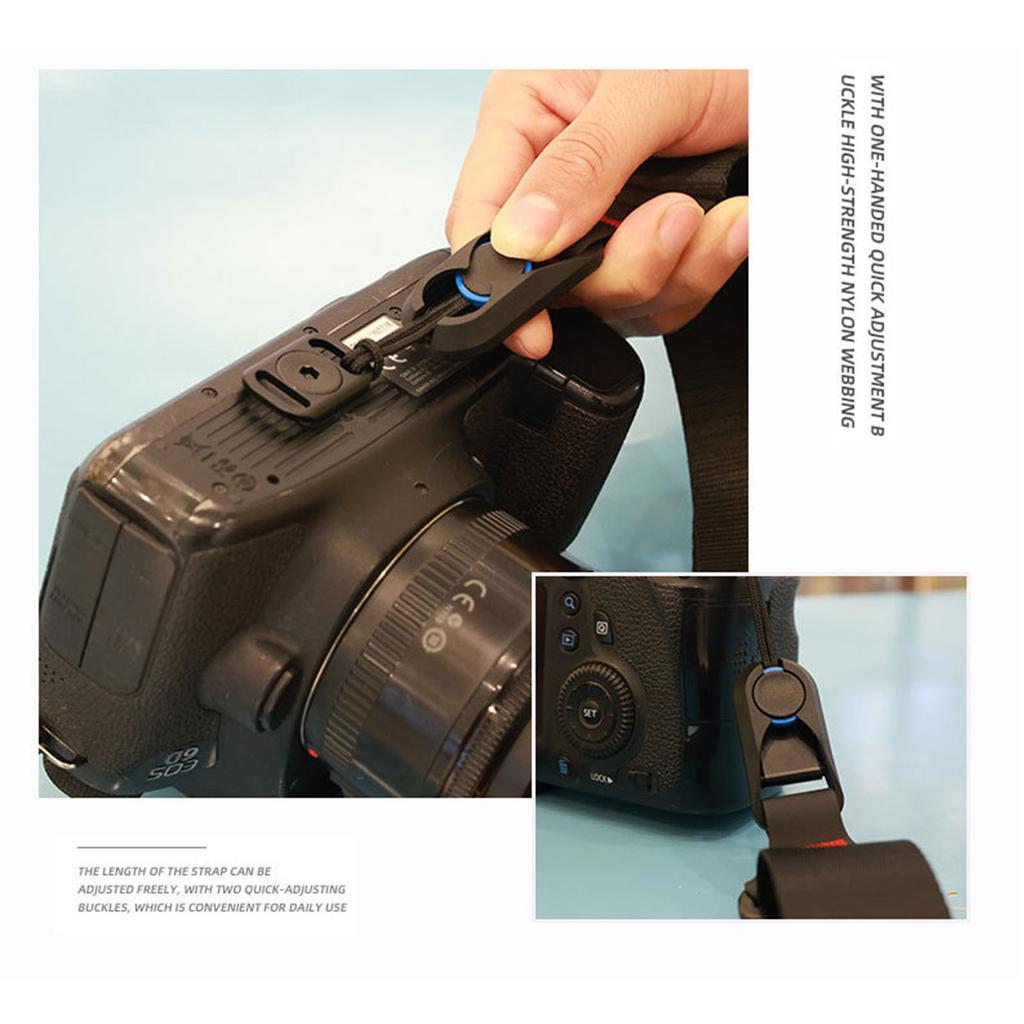 Shoulder Neck Strap for SLR DSLR and Mirrorless Cameras Universal Nylon Lanyard Quick Release Photographers Camera Belt