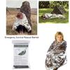 10-1PCS Outdoor Emergency Blanket Camping Foil Thermal Blanket Waterproof Windproof Sunshade Survive First Aid Rescue Blanket