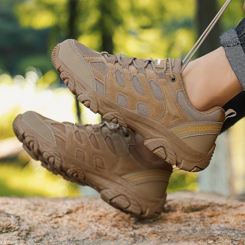 Four season breathable outdoor hiking shoes, cross-border plus size couple style, casual outdoor hiking shoes, light outdoor spo