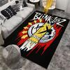 Blink-182 Totenkopf Design Teppich geeignet als rutschfeste Matte für das Wohnzimmer oder Schlafzimmer Sofa