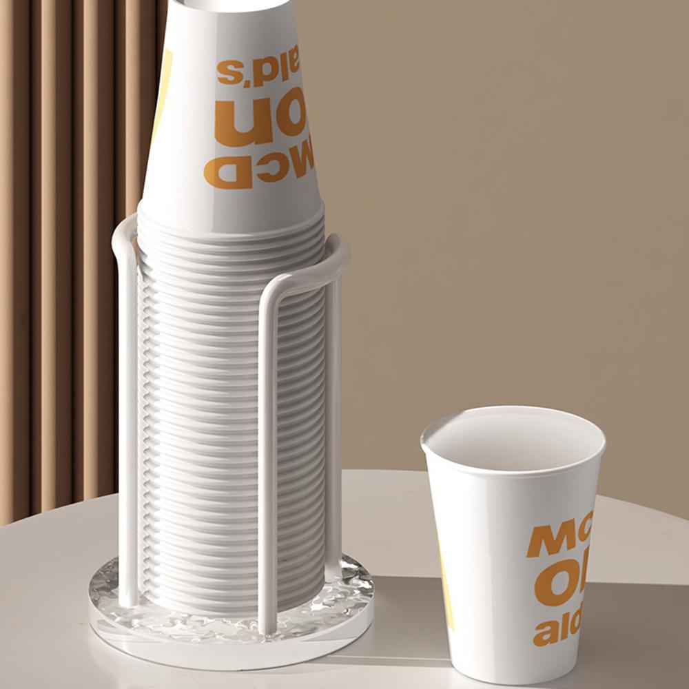 Luxuriöser Aufbewahrungshalter für Einwegbecher, Spender für Wasser- und Teetassen, Regal mit längerem Stock, Becher-Ausstellungsstand, Home Organizer