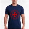 Templar Badge With Motto Tshirt Summer Casual Cotton Tee Oversized Streetwear Tops Vintage Graphic Print Unisex Unisex Unisex