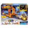 Hot Wheels Monster Truck Trophy Challenge Vehicle Playset with 1 Mini Car, Ages 4 and Up, Orange, JBX64
