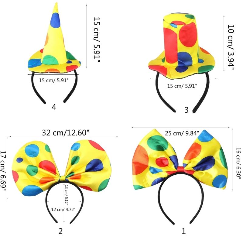 Halloween Clown Costume Novelty Headband Stage Props Circus Hairband Party Wear