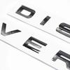 2 Set 3d Glossy Black Letter Discovery Car Rear Front Badge Emblem Decal Sticker-glossy Black Mat