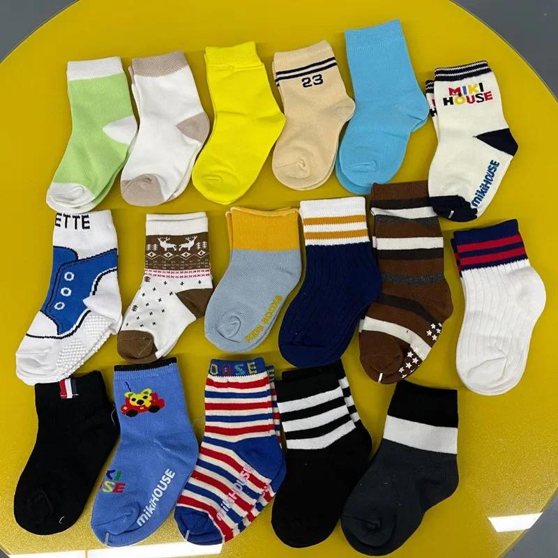 5Pairs/Lot Children Spring Autumn Socks Boys Girls Socks Kids Socks 1-9Year
