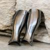 18 Gauge Medieval Steel Warrior Leg Armor Full Set Knight Greaves Armor Sabatons