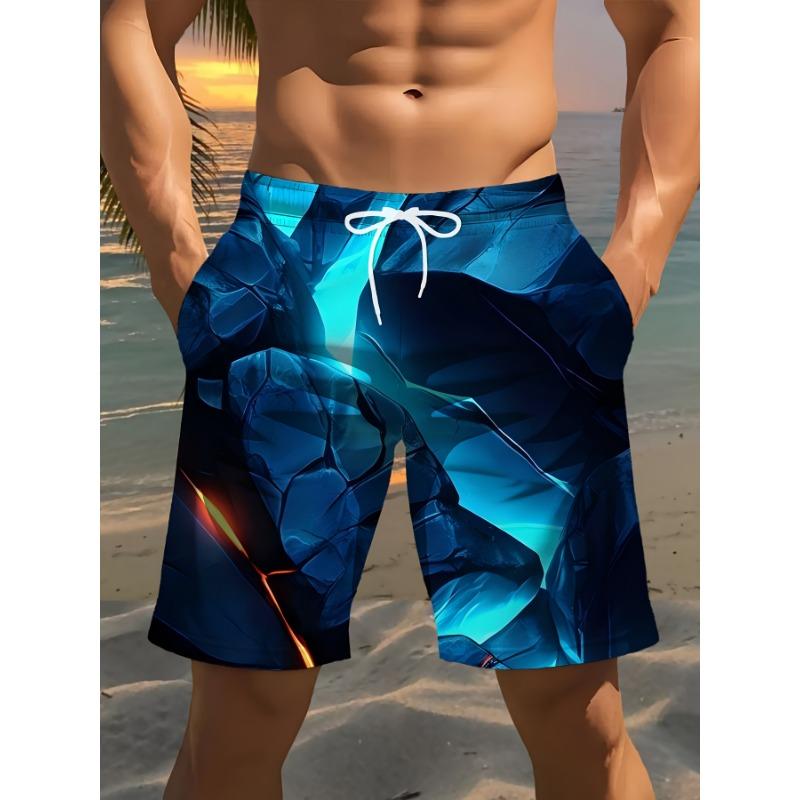 

Men s Beach Shorts, Graphic 3D Printing, Essential for Beach Vacations, Quick-drying Breathable Swimming Shorts S