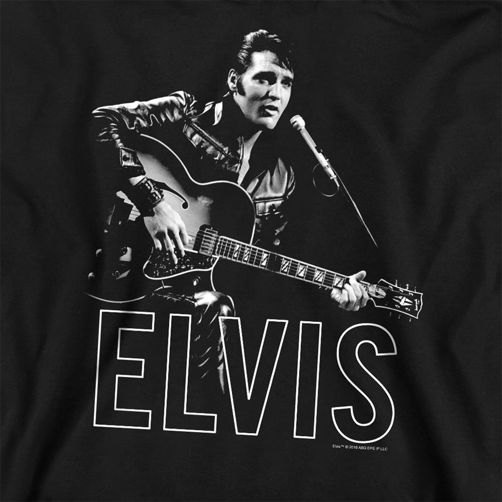 Elvis Presley Unisex Adult Guitar In Hand Sweatshirt