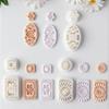 Plastic Bohemian Flower Earring Molds Polymer Clay Tools Reusable Mould For Handmade Jewelry Creations