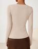 2026 Women's One-Shoulder Swing Neck Off-the-Shoulder Slimming Long Sleeve Top