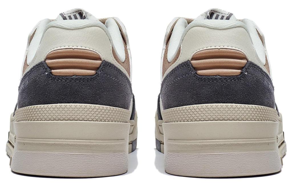 Li Ning Campaign 1.5 Slip Resistant Abrasion Resistant Low top Skateboard Shoes Men's White Gray Brown AGCT265-1