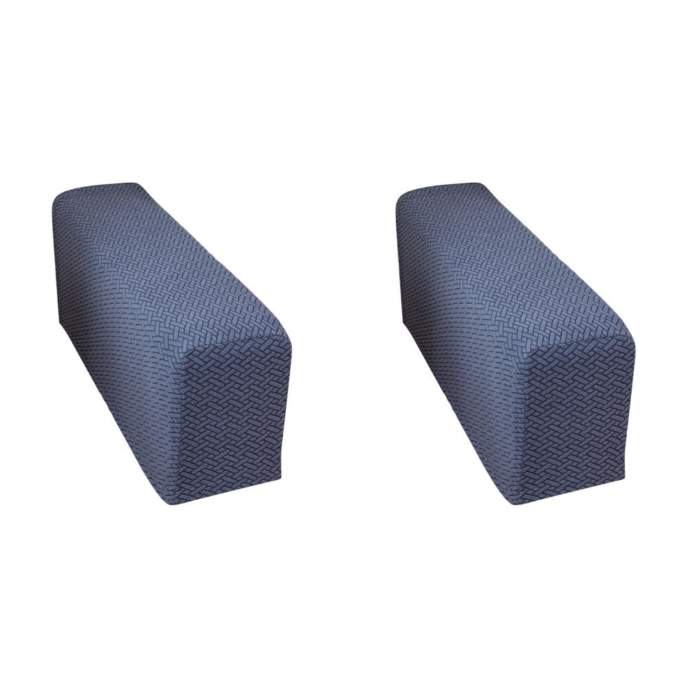 2Pcs 90x25x20cm Checkered Stretchy Stretch Fit Couch Arm Protector Washable Armrest Chair Covers Anti Slip Furniture Protector