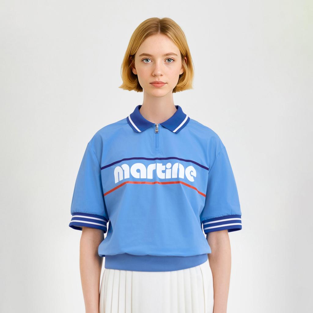 Martine Golf Marine Anorak Jacket_Blue