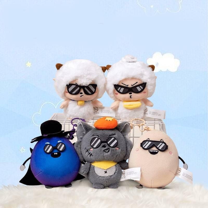 Goat And Pleasant Big Big Wolf Keychain Cute Bookbag Kids Decorative Doll Plush