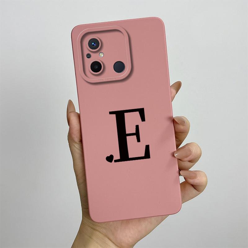 For Xiaomi Redmi 12C Case Cute Couple Letters Cover Silicone Soft TPU Fundas For Xiaomi Redmi 12C 12 C Redmi12C Phone Case Coque