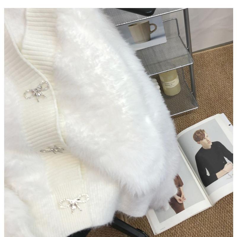 Damenmode, lässig, Herbst/Winter, einfarbig, bedruckt, langärmelig, V-Ausschnitt