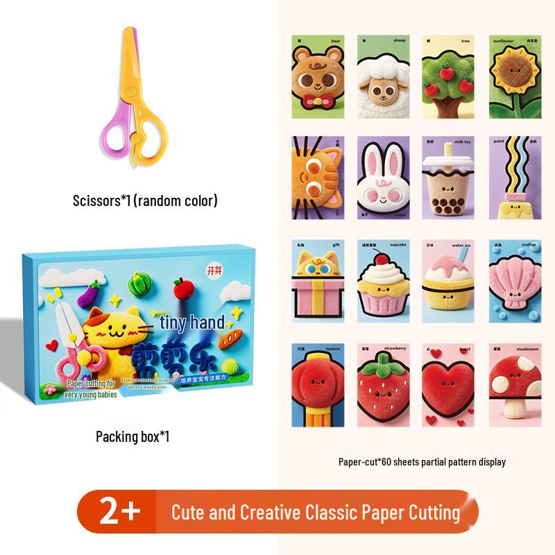Kids' DIY Paper-Cutting Set: Educational Fun for Early Childhood, Kindergarten Craft Materials