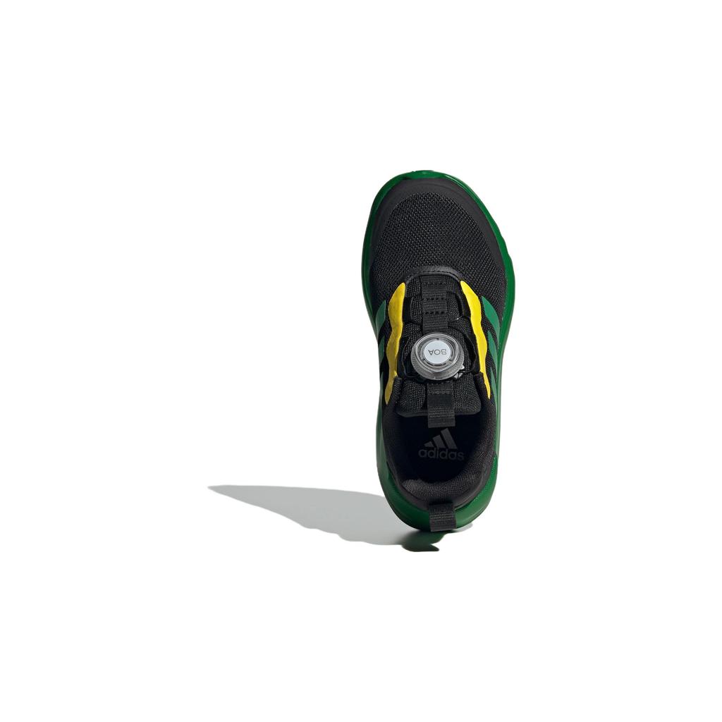 Adidas Activeflex Boa 3.0 Comfortable Versatile Low-Top Kids Running Shoes Kids Running Shoes Black Green Yellow IG3528