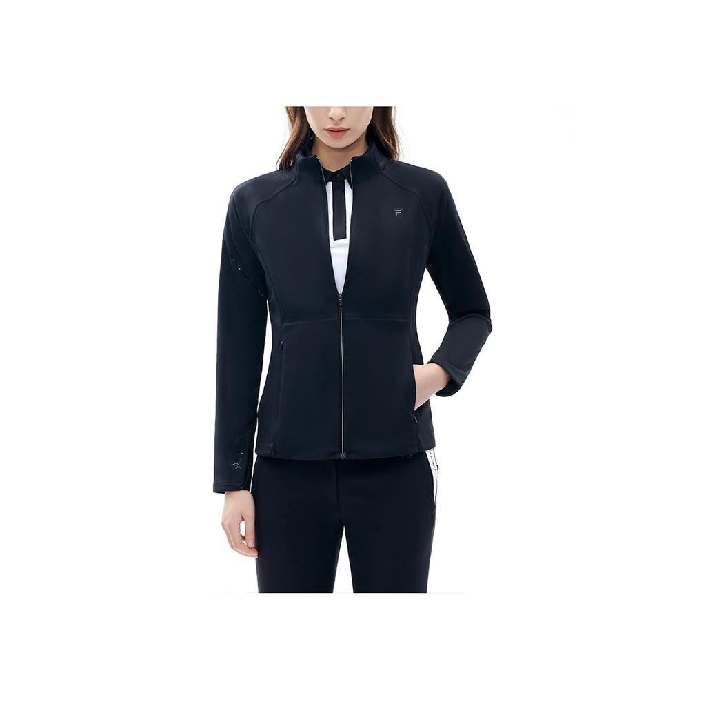 New FILA Athletics Jacket Women's Pitch Black A11W215514FBK
