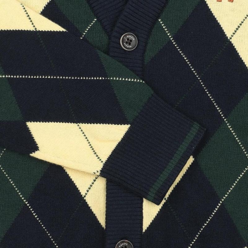 Hazzys Kids Argyle Cardigan Huf12kc11m Nv