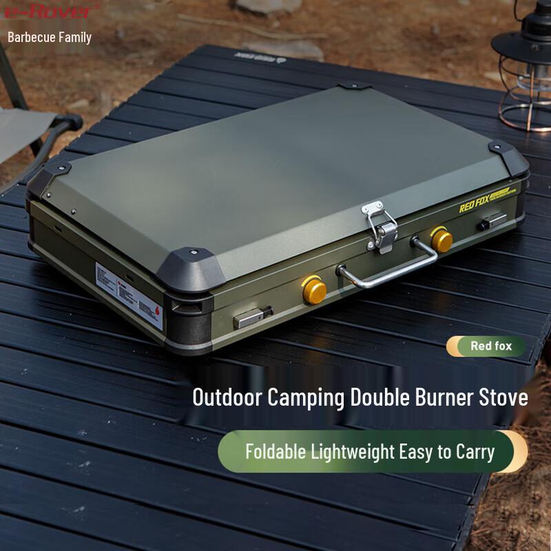 Grill Master Fire Fox PRO Outdoor Double Burner Gas Stove