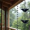 Japanese Style Rain Chain for Outdoor Use Metal Eaves Gutter Drainage Decorative Chain Perfect for Gardens