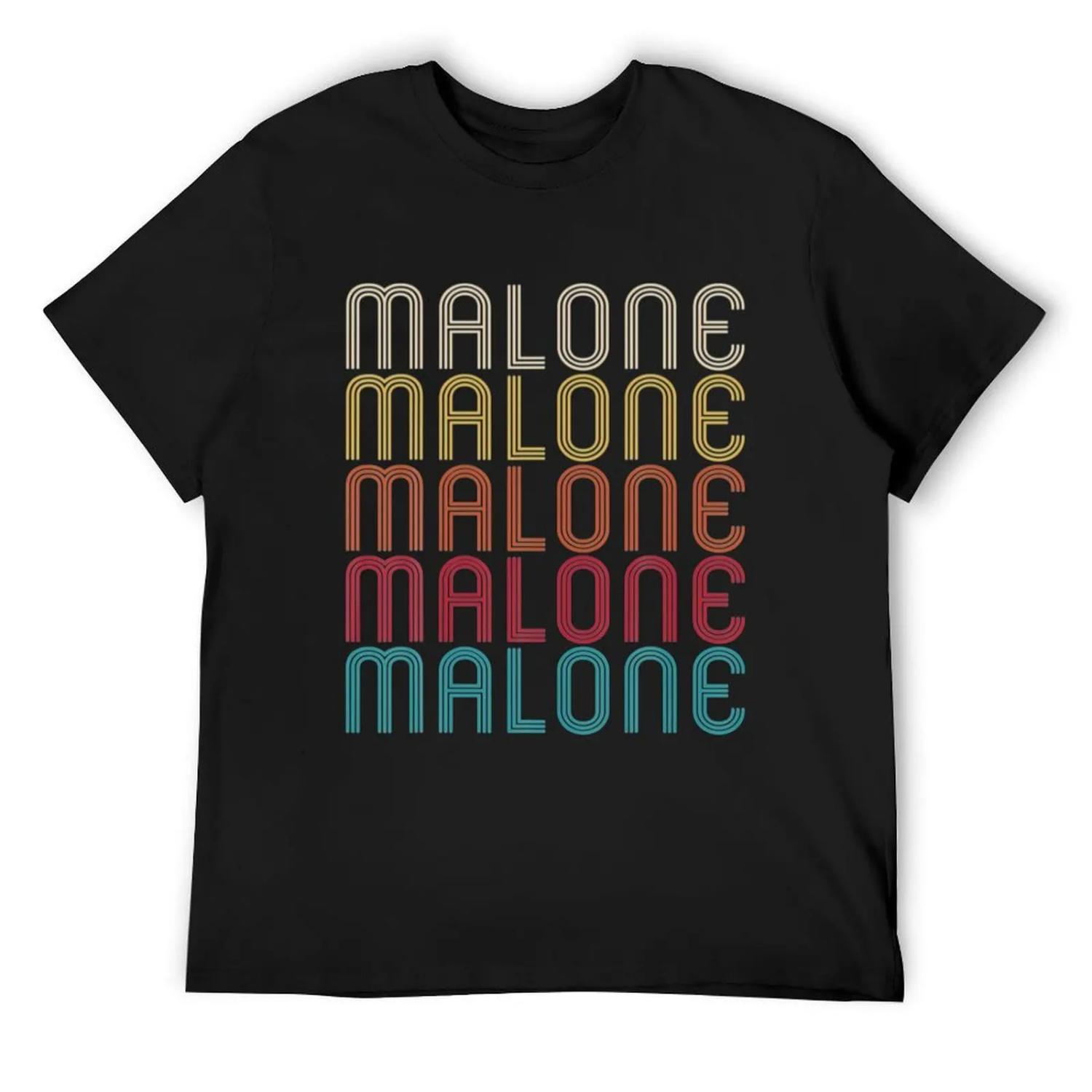 Malone Retro Vintage Style Name T-Shirt shirts graphic tees rapper graphic tees sublime plus size clothes t shirt for men S