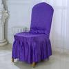 Hotel Professional Nailed Wooden Chair Chair Cover Geometric Pattern Hotel Conference Chair Cover Hotel Household Nailed Universal