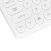 Wireless Keyboard 2.4G 78 Keys Ergonomic Design Portable Slim Power Saving Round Keycaps USB Keyboard
