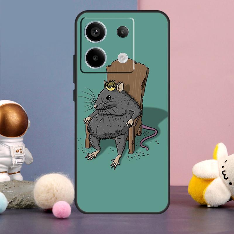 

Cute Cartoon Animal Rat Case For Xiaomi Redmi Note 14 9 10 11 12 13 15 Pro Plus Redmi 15 15C 14C 10C 12C 13C Cover Redmi Note 12 4G