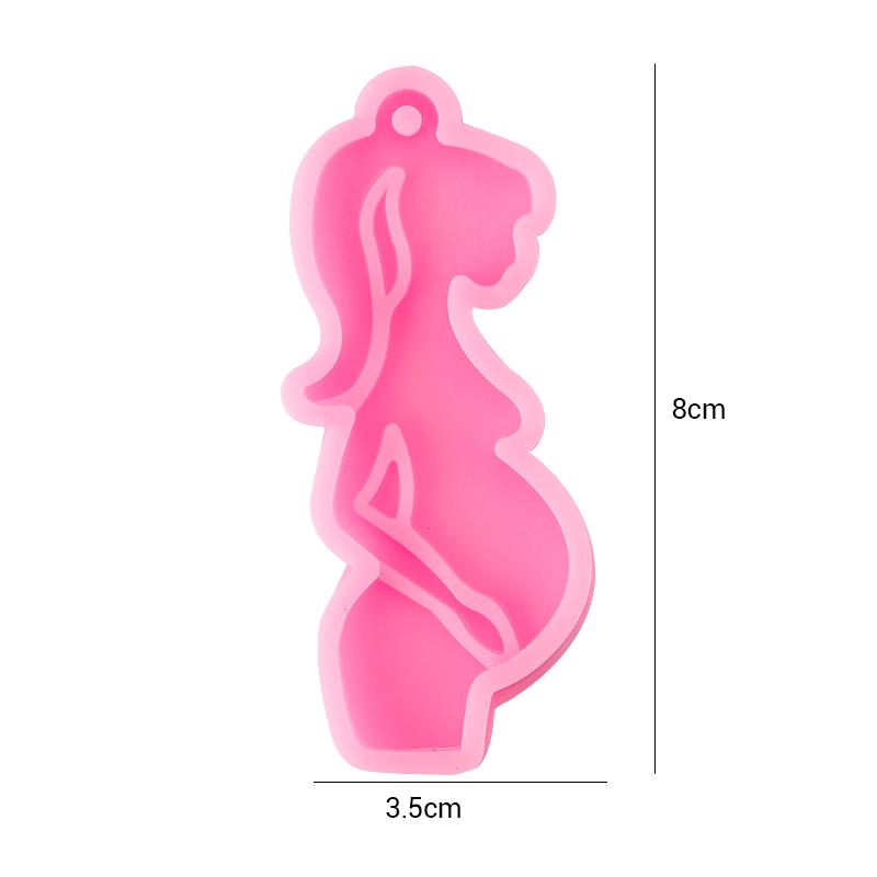 Heart Shape Keychain Casting Silicone Molds Dog Paw Print Resin Molds for Key Chain Pendant Making Epoxy Resin Craft Jewelry DIY