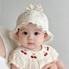 Spring Baby Girls' Fashion Flower Sun Hat - Sun Protection for Young Children