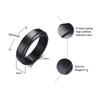 6MM Gold Rotatable Stainless Steel Couple Ring for Men & Women - Polished Plain Band