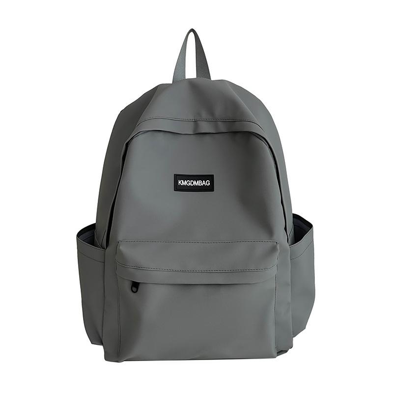 Schoolbag for Girls, Junior High School, Senior High School and College Students, Solid Color, Simple Style, Couple's Same Style Backpack for Girls